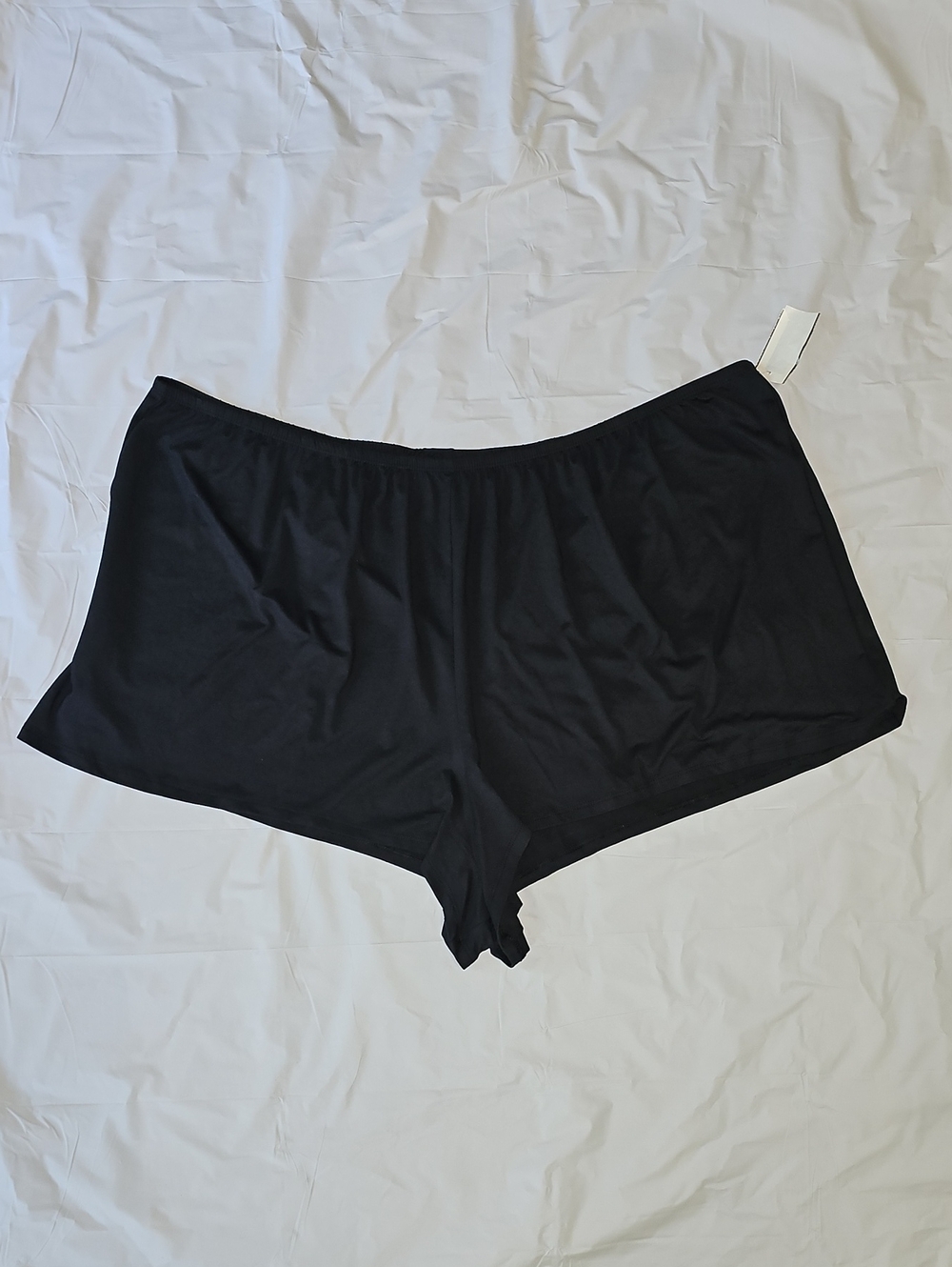 JOYSPUN Women's 3X (22W-24W) Black Elastic Waist Sleep Shorts NWOT